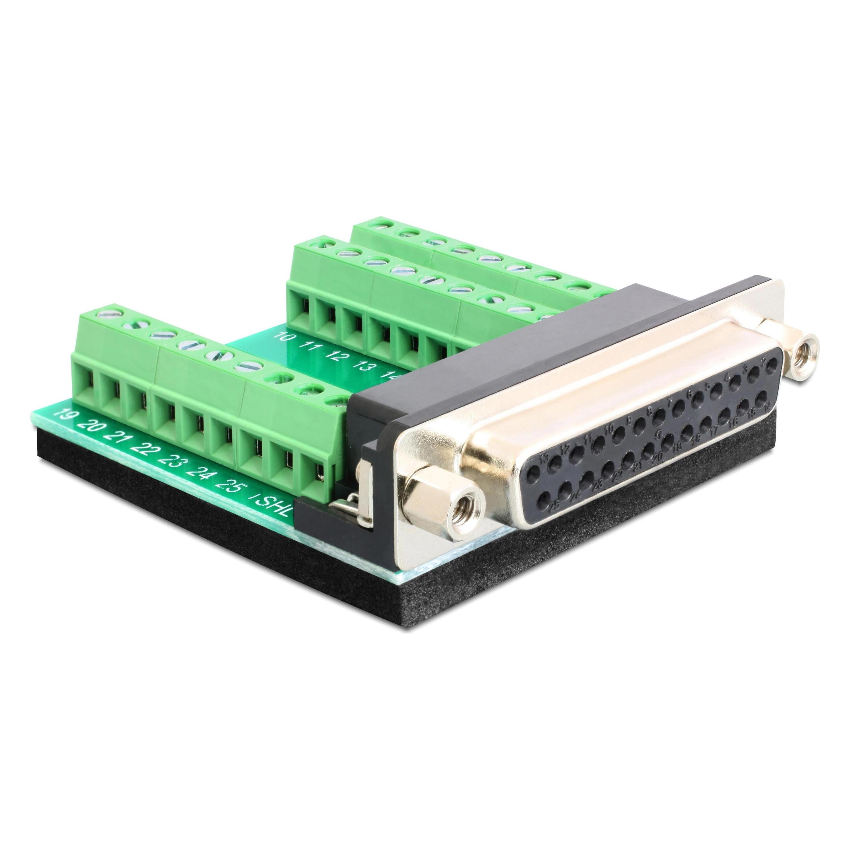 Delock Terminalblock DB25 Buchse (0.05 m) (65317)
