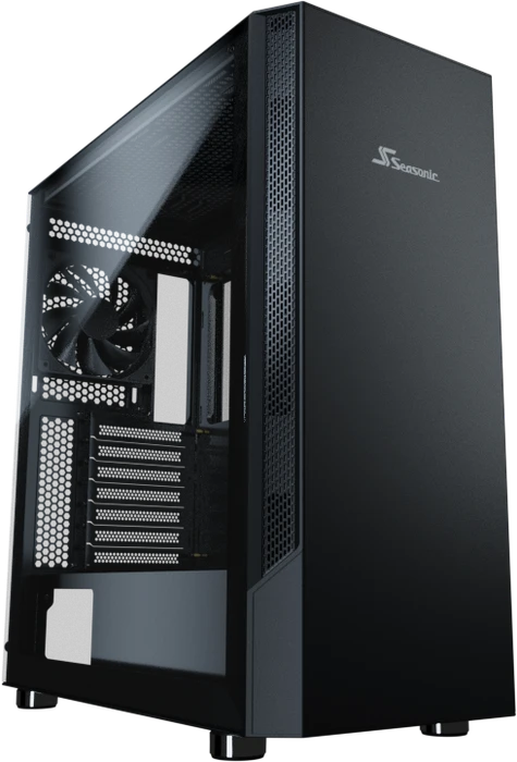 Seasonic Arch Q503 Midi Tower + CONNECT DGC-650 Gold Netzteil - schwarz
