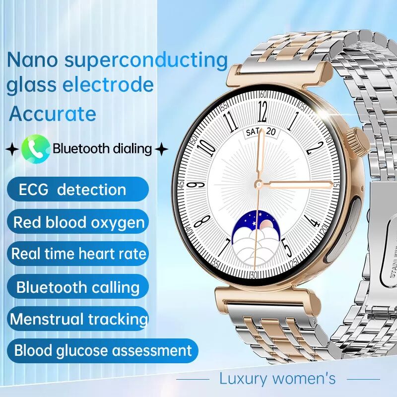 INF Smartwatch für Frauen mit EKG und Bluetooth