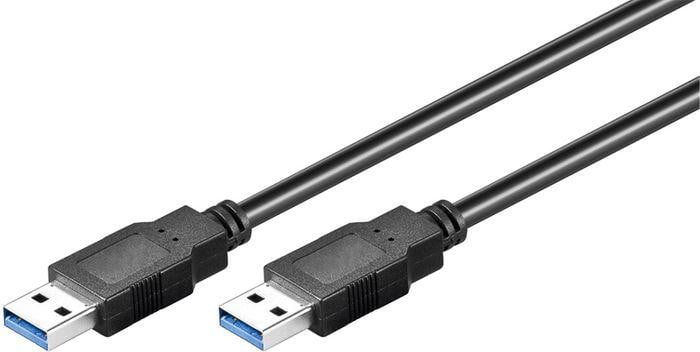 MicroConnect USB 3.2 Gen 1 USB-A naar USB-A kabel, 3 meter, zwart