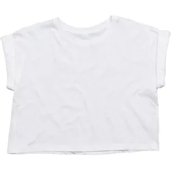 Mantis Damen Crop Top T-Shirt M96 white S