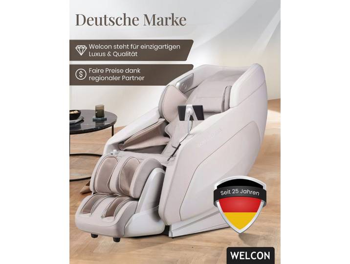 WELCON Massagesessel WELCON ROYALRELAXX 4D Massagesessel mit Zero Gravity & Wärme, 24 Programme