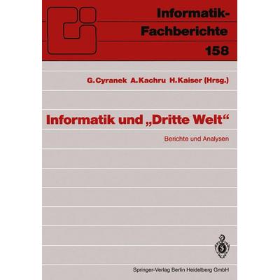 Informatik und „Dritte Welt“, Taschenbuch von , Springer Berlin, 978-3-540-18651-9