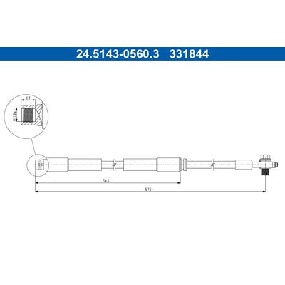 ATE Bremsschlauch 24514305603 für VAG