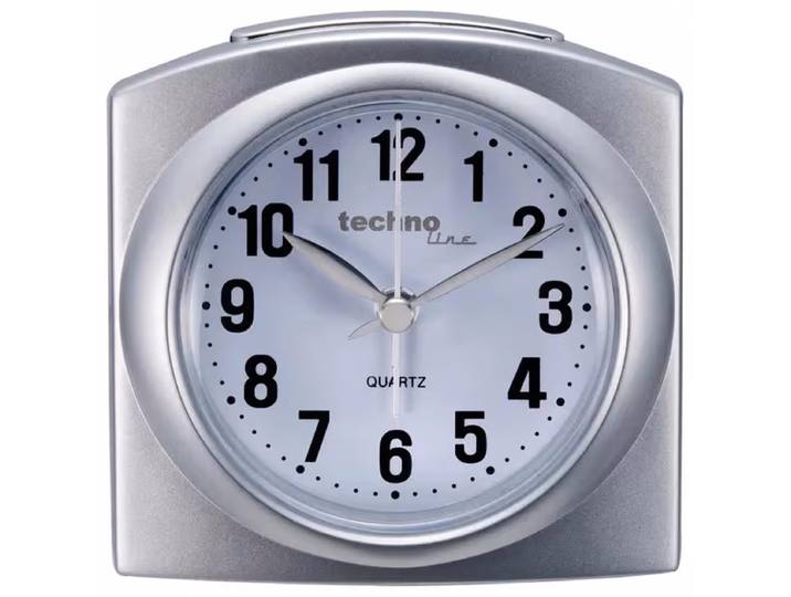Technoline Modell/Geneva L Silver Wecker – Wecker analog – silber
