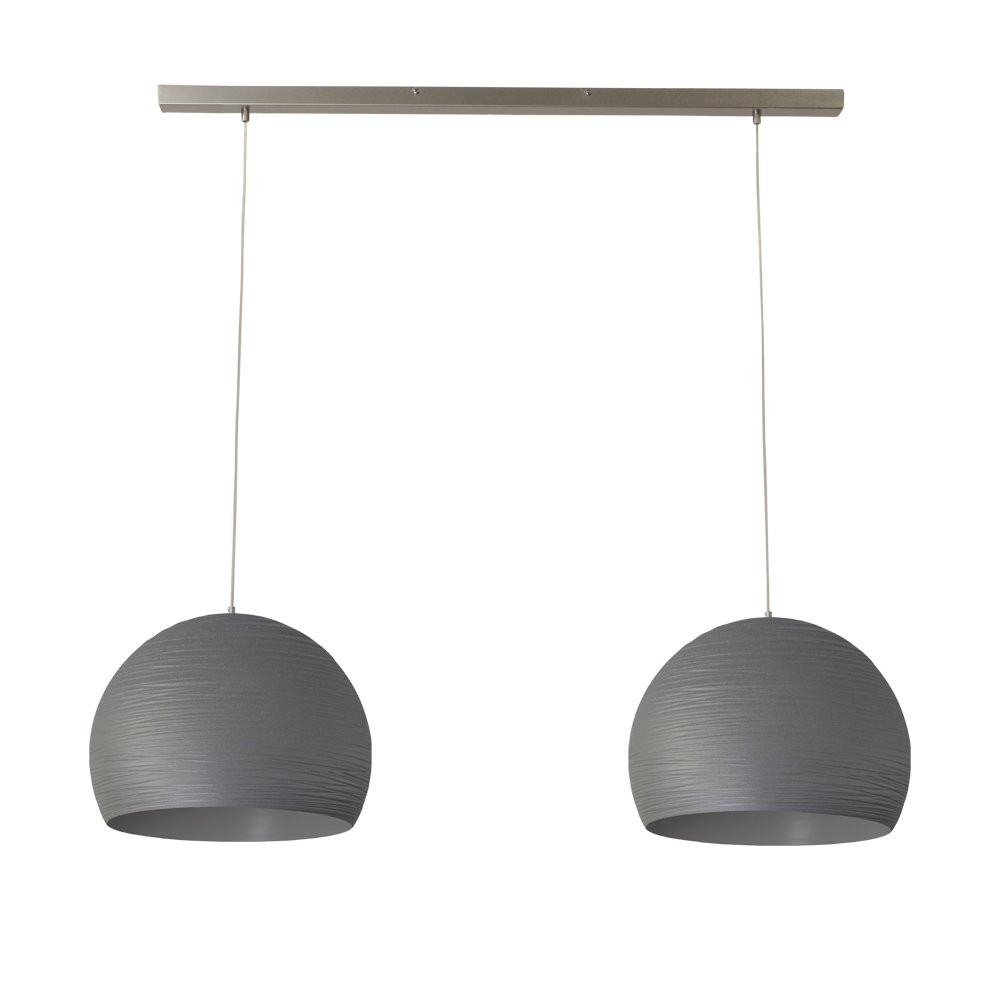 Masterlight Concepto Betongrijze Eetkamerlamp 2x40 W - Hanglamp van Metaal