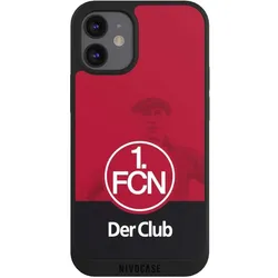 Nivocase Handyhülle für Apple iPhone 12 mini Hülle NIVOpure Case Schwarz 1. FC Nürnberg Der Club (Apple iPhone 12 mini), Smartphone Hülle, Schwarz