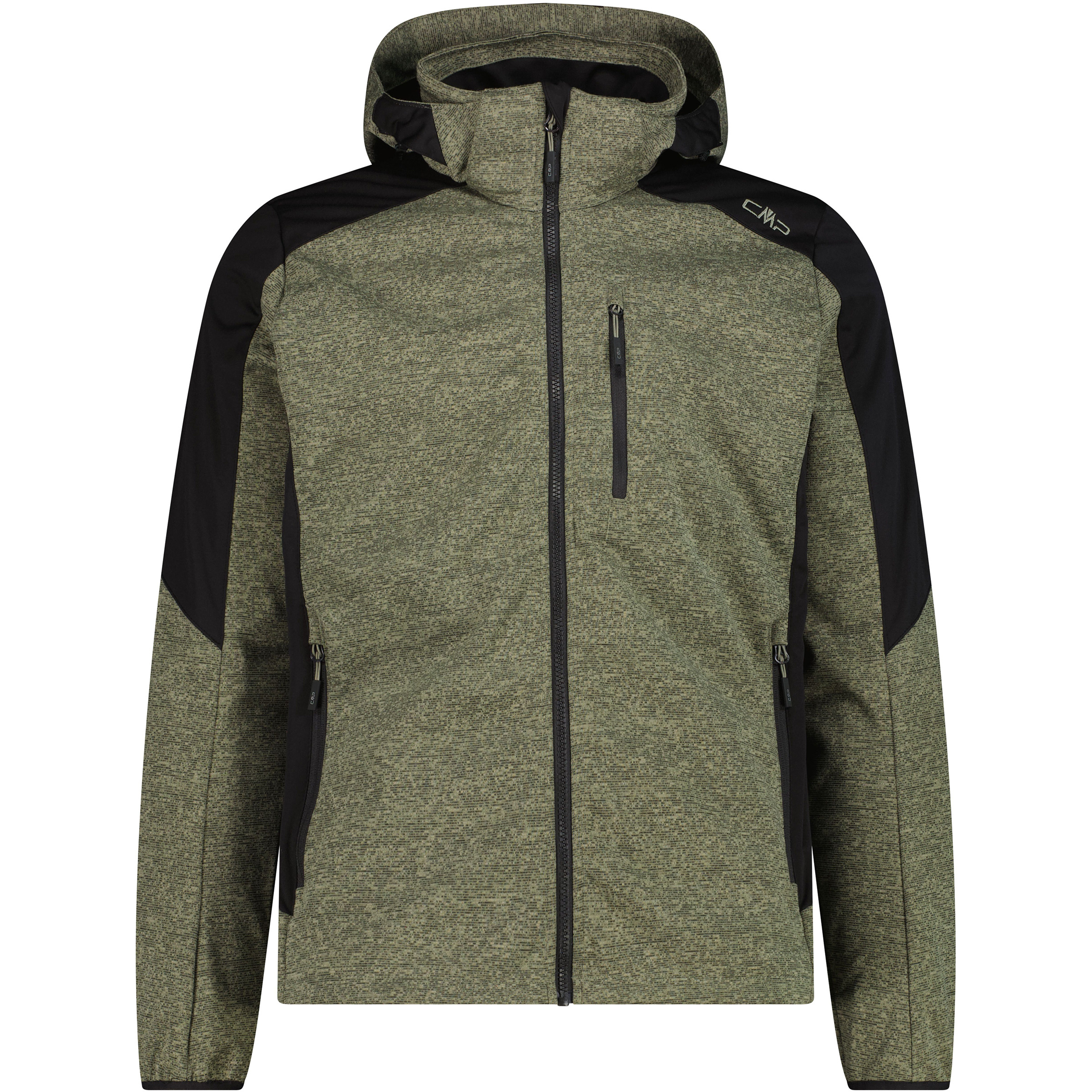 CMP Zip Herren Softshelljacke beige Größe XL Trekking Wasserabweisend Wasserabweisend