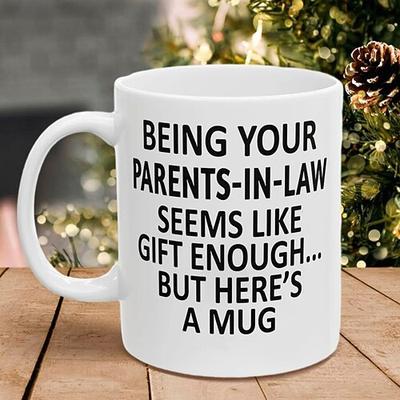 Deine Schwiegereltern sein 11oz Lustige Tasse Feiertagskaffee Becher von Schwiegereltern Lustiges Xmas Geschenk Familie Geburtstag Saisonale Trinkgefäße