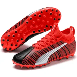Puma, Unisex, Fussballschuhe, ONE 5.3 MG Fussballschuh Kinder (38.5), Schwarz, Rot