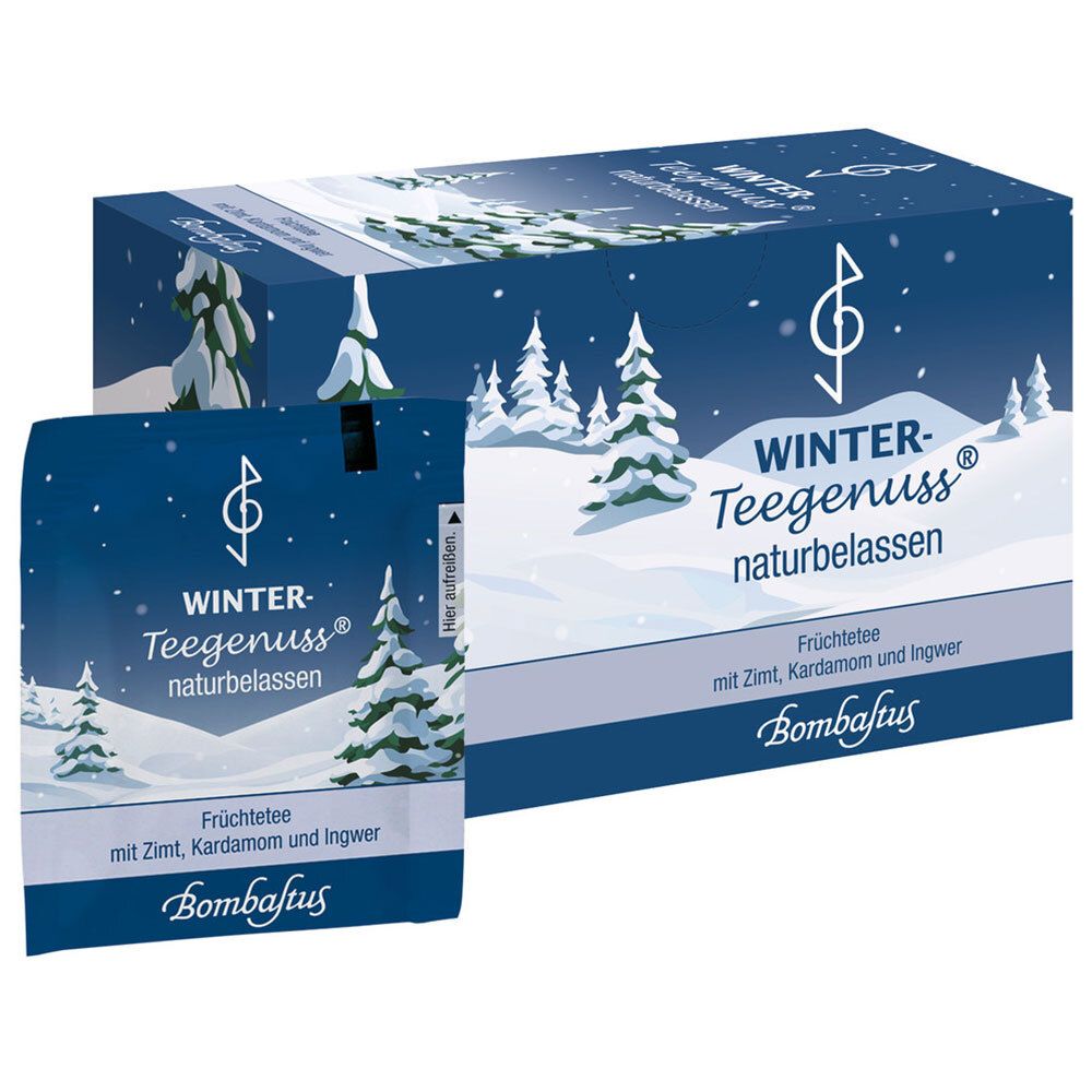 Winter-Teegenuss Zimt Kardamom Ingwer Filterbeutel 20x2,5 g