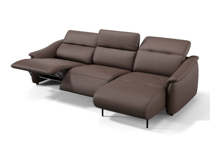 Leder Ecksofa ORENO Eckcouch Echtleder Eckgarnitur Polsterecke mit Relaxfunktion Sitzecke