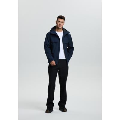 Softshelljacke LUHTA "HUKKALA", Herren, Gr. 50, blau (dunkelblau), Obermaterial: 95% Polyester, 5% Elasthan, Jacken Softshelljacke, wasserabweisendes Obermaterial, mit Wassersäule 8000 mm, winddicht