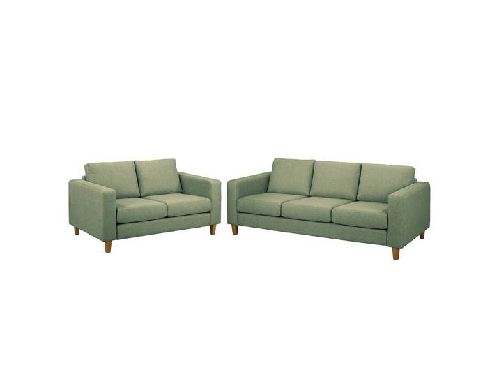 Ensemble 2 éléments Vert Tissu Lark 214 x 86 x 90cm Scandi