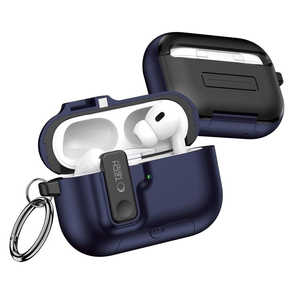 Tech-Protect Headphone case Apple AIRPODS PRO 3 SLIM HOOK Navy Blue (Ladecase Hülle) (5906302333295)