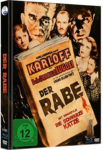 Edgar G. Ulmer - Der Rabe - Limited Mediabook (Blu-ray+DVD inkl. Bonusfilm Die schwarze Katze) - Preis vom 11.10.2026 03:10:56 h