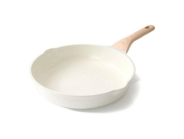 LuxusKollektion Bratpfanne Bratpfanne Keramik 32 cm Induktion Antihaft Keramik Weiß 32 cm