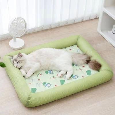 Universal Stock Cooling Comfort Dog Cooling Mat Breathable Pet Cooling Bed For Dogs & Cats blue