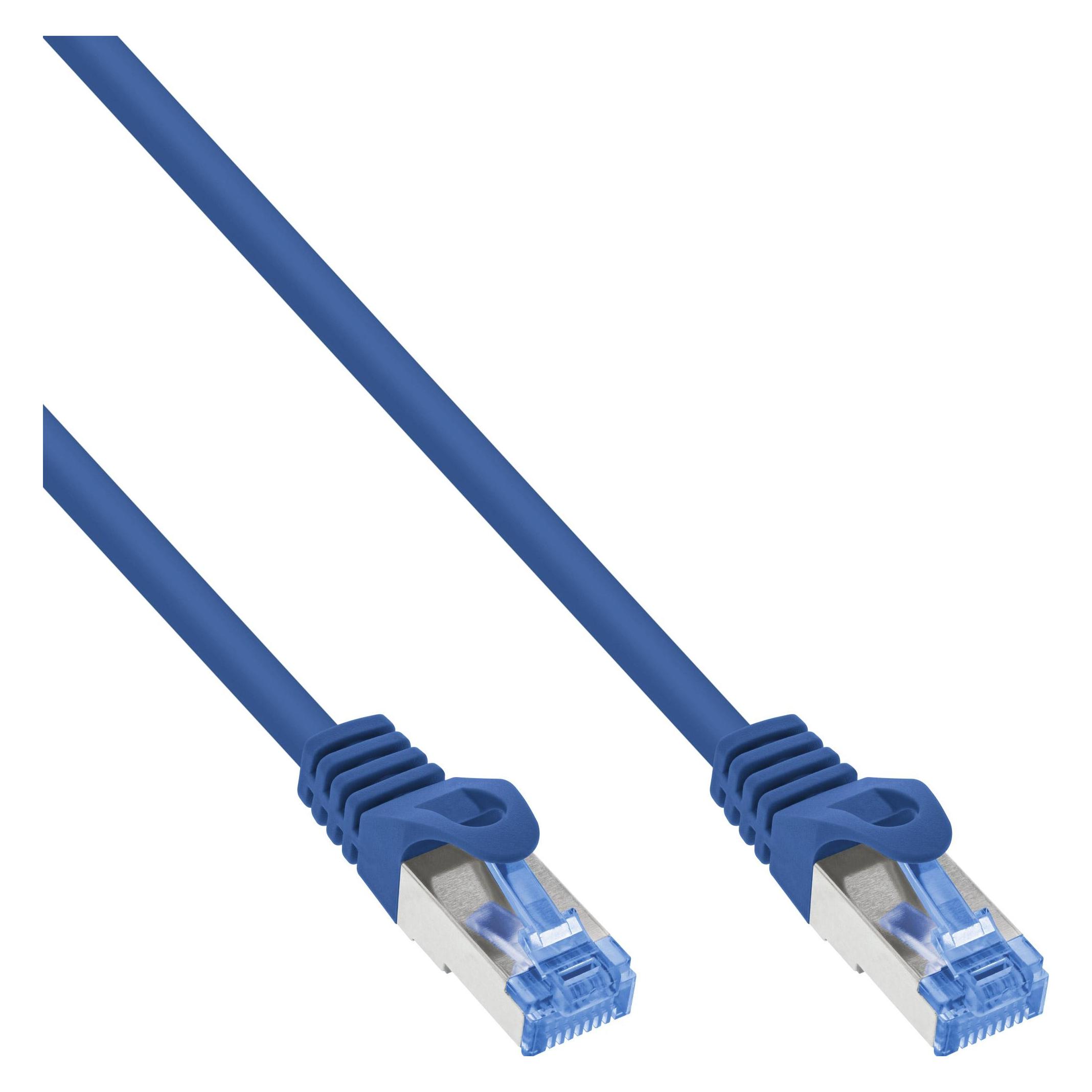 InLine 70er B-Pack Cat.6A S/FTP LSZH Patchkabel, CCA, blau, 1,5m (S/FTP, CAT6a, 1.50 m) (B-72614B)