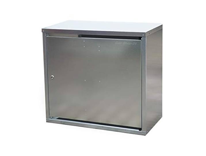 2 x 11 kg Propangas Bauwagen-Flaschenschrank/Gasflaschenschrank verzinkt mit Boden (geeignet für 3-, 5, 10, 11 kg Gasflaschen - Gasschrank Schutzschrank)