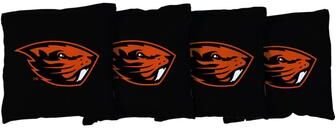 Skip's Garage Oregon State OSU Beavers Black Cornhole Bags