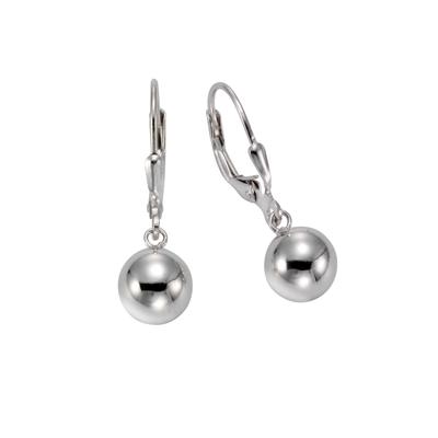 Paar Ohrhänger VIVANCE "925 Silber rhodiniert", weiß, Ohrringe, Damen, one-size, Silber 925 (Sterlingsilber)