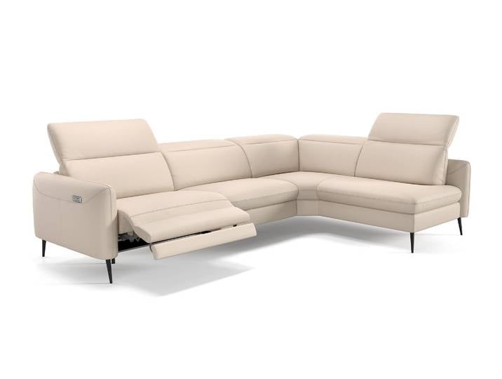 Leder Wohnlandschaft MESSINA Luxus Ecksofa Eckgarnitur Polsterlandschaft