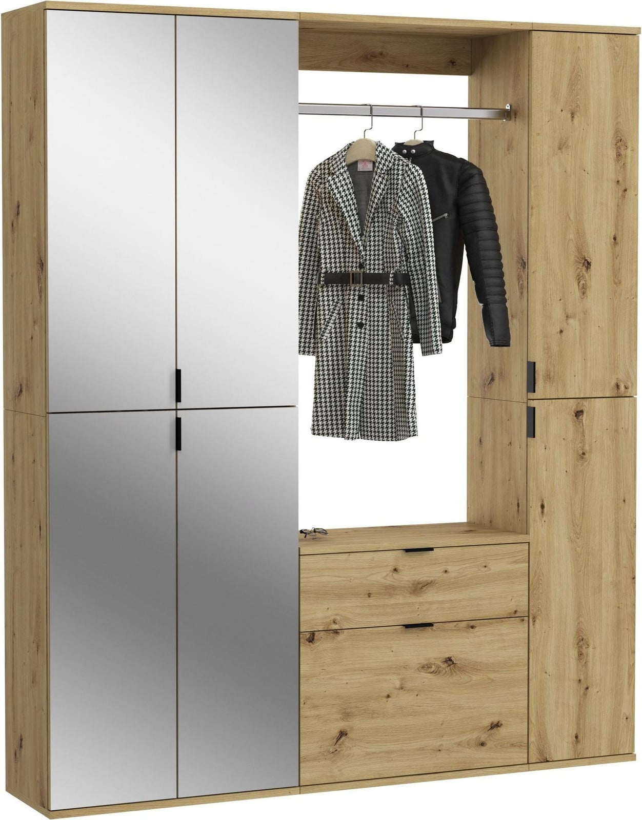 ProjektX Garderobe Opstelling P7 Eiken Decor