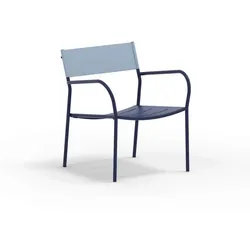 Vera Garten Loungesessel stapelbar Cobalt Blau Ice Cube