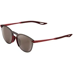 100%, Unisex, Sportbrille, Brille Legere Round Soft Tact (Dunkelrot, Silber), Rot, Silber, Braun