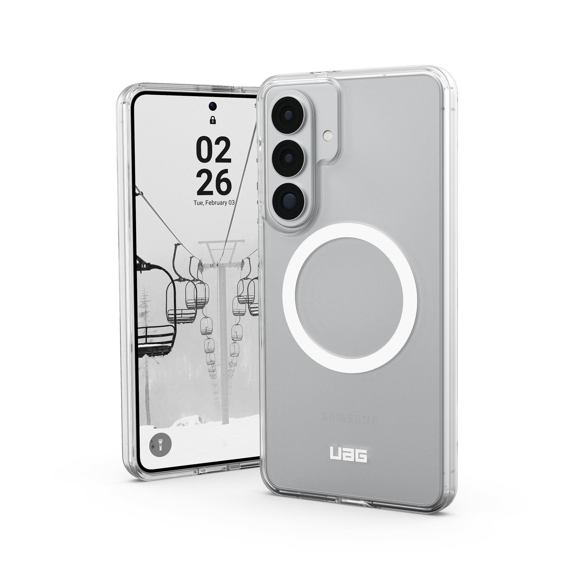 UAG Urban Armor Gear Scout Clear Case mit Magnet-Modul für Samsung Galaxy S26 ice (transparent)/weiß