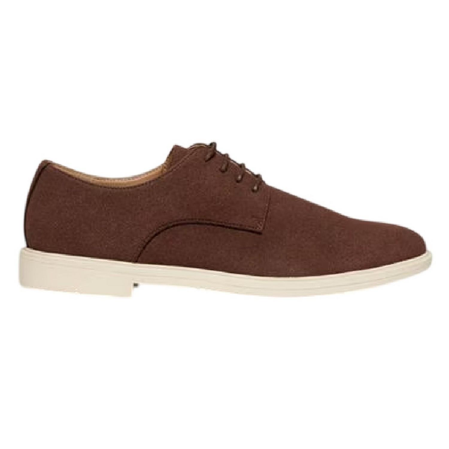 Threadbare Axelle platte Oxford-schoenen voor heren (Chocolade)