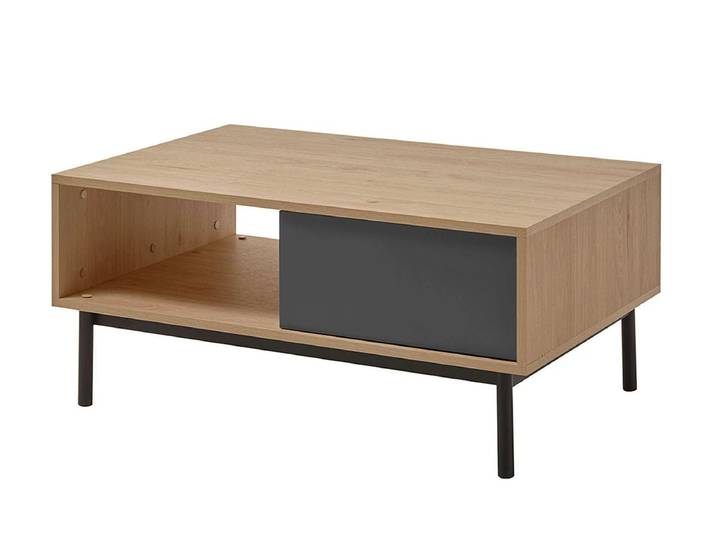 Couchtisch BERGEN BL104 im Eichendekor, Graphit