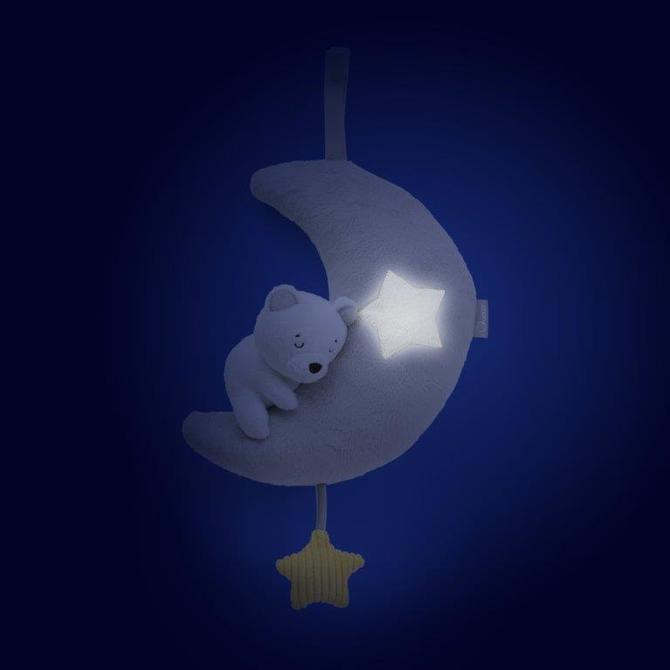 Chicco 2-in-1 Nachtlampje voor baby's met knuffeldiertje en 30 minuten melodieën