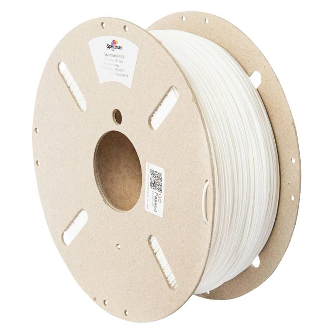 Spectrum 3D Filament / r-PLA / 1,75mm / Signal White / Signal Weiss / 1kg (PLA, 1000 g, 1.75 mm) (80555)
