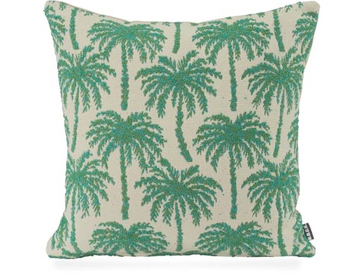 H.O.C.K. Vamosa Palms Outdoor Wendekissen: Das perfekte Kissen für Garten und Terrasse - Wasserabweisend, Farbecht, Schimmelresistent (Aqua Türkis-Grün, 45x45cm)