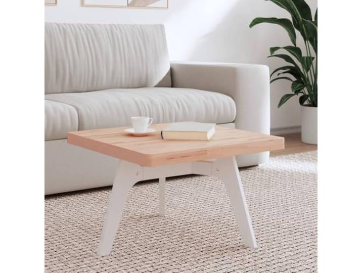 HEFZGDB Massivholz Tischplatte Buche Quadratisch 60x60x4 cm mit abgerundeten Ecken für Couchtisch und Möbelprojekte - Naturmaterial Ersatztischplatte aus massivem Buchenholz
