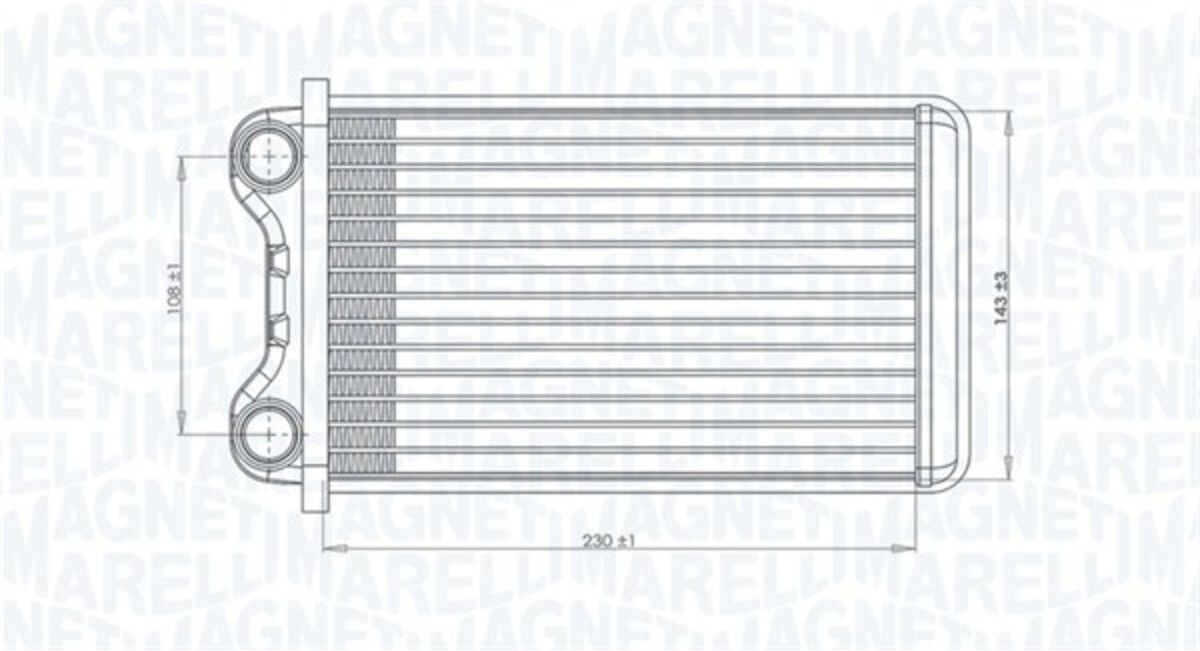 Radiateur de chauffage MAGNETI MARELLI 350218472000