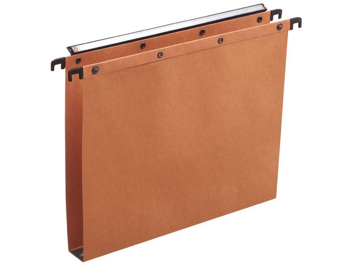 Elba Dossier suspendus pour tiroir Ultimate A4 Kraft - 350 feuilles - Fond U 30 mm - Orange - Lot de 25