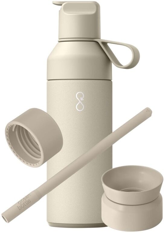 Coffret cadeau personnalisé 500 ml en acier recyclé Ocean Bottle Grès