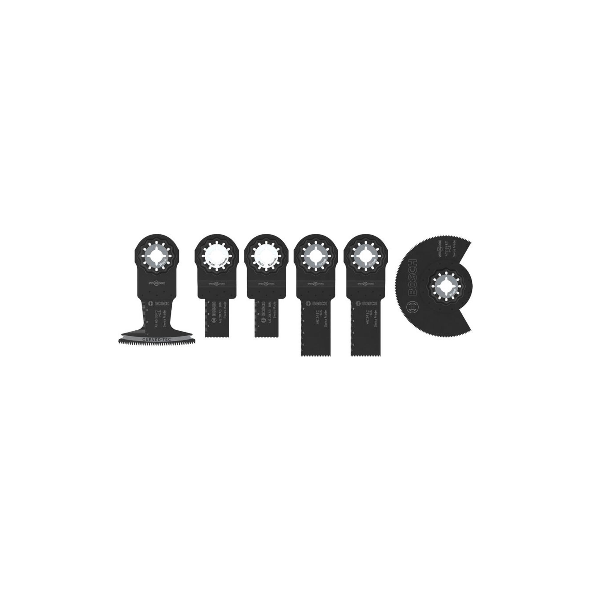 BOSCH Holz- und Weichmetall-Blatt-Set für oszillierende Multifunktionswerkzeuge,6-tlg. (2608669334)