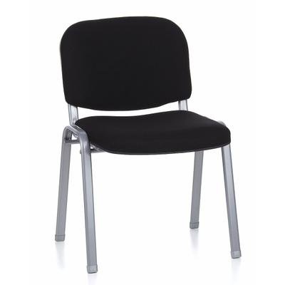 Konferenzstuhl / Besucherstuhl / Stuhl XT 600 schwarz/silber hjh OFFICE