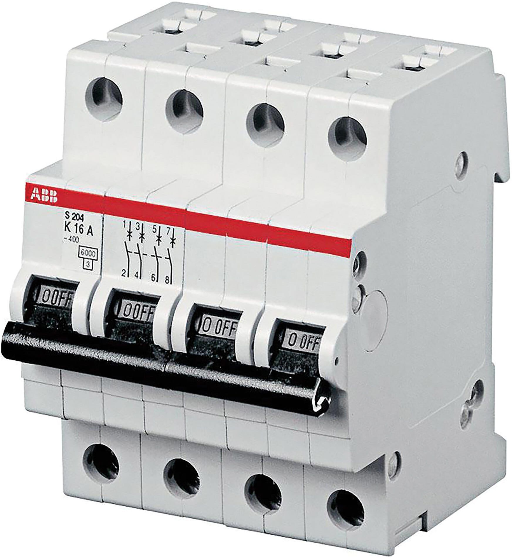 Tecnomat INTERRUTTORE MAGNETOTERMICO ABB 63A 415V 6KA 4 MODULI ABB