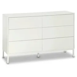 Sideboard Amber Weiß MDF/Eisen