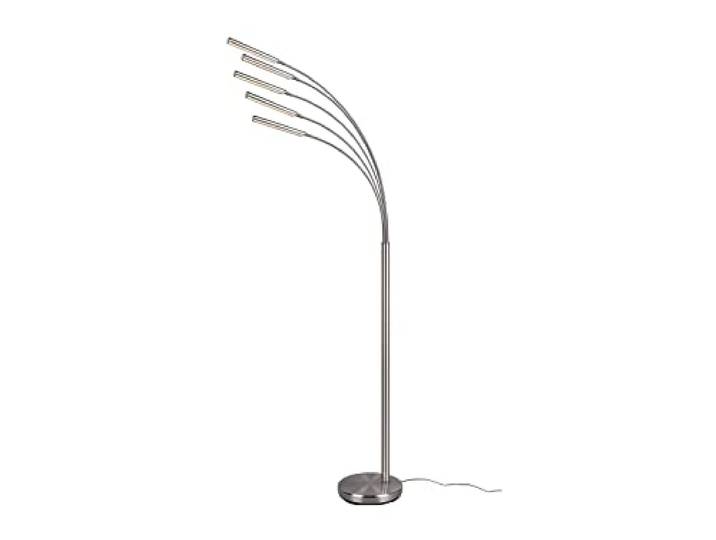 Reality Leuchten Reed R41031507 Lampadaire LED en métal nickel mat avec 5 LED 3\,5 W et variateur d'intensité