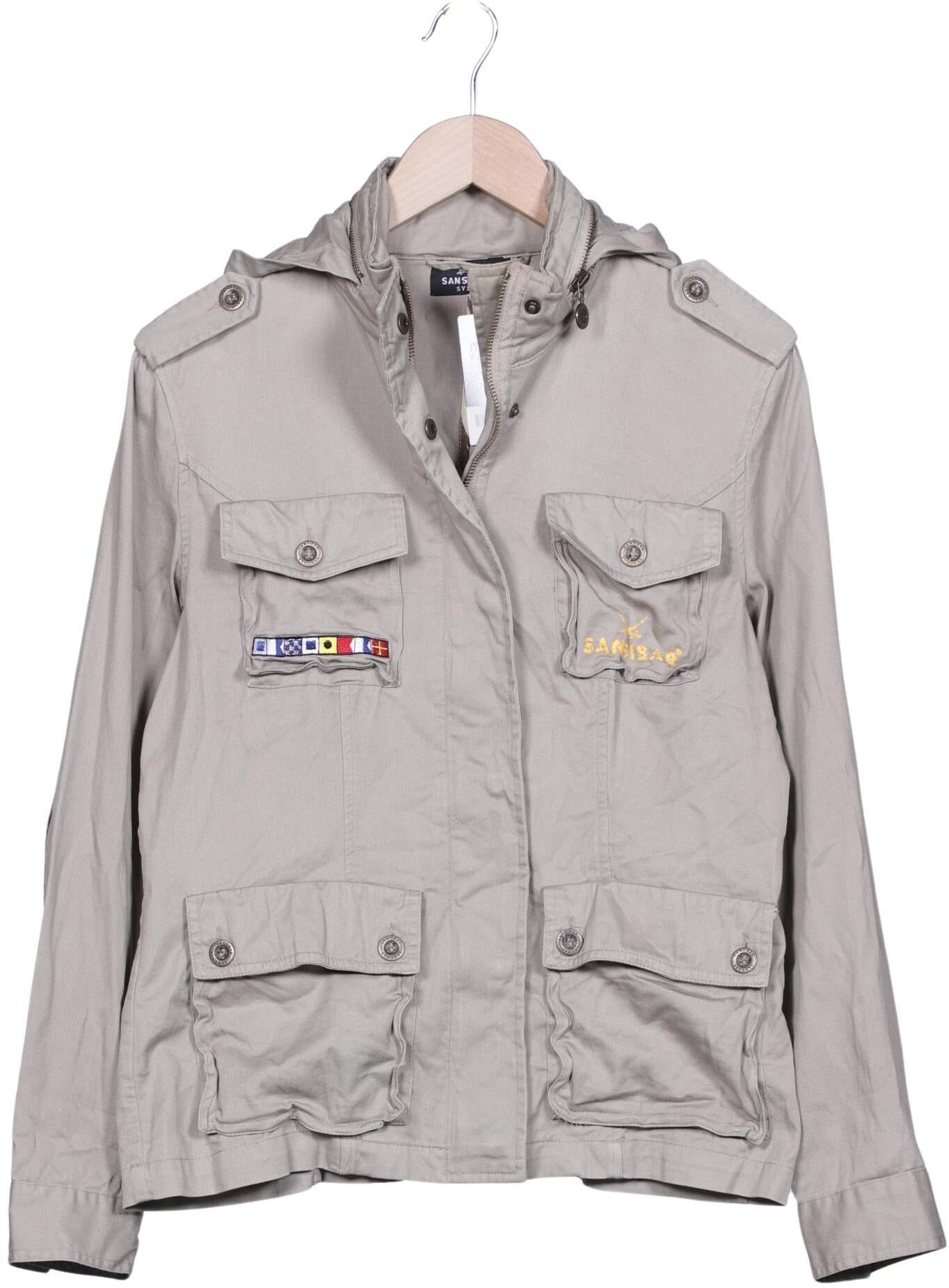Sansibar Damen Jacke, Beige, Gr. M, Baumwolle - Second Hand
