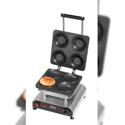 Neumärker® Jaffle Maker Thermocook® inkl. Disco Snack (Jaffle) Wechselplatten