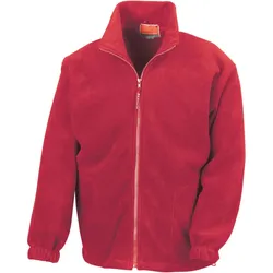 Result Herren Schwere Fleece Jacke Sweatjacke R036X red L