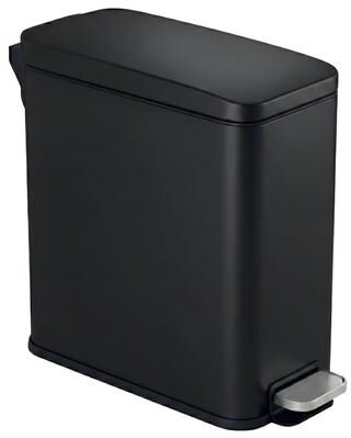 iTouchless SoftStep Slim 3‑Gallon Bathroom Trash Can with AbsorbX Odor Filter