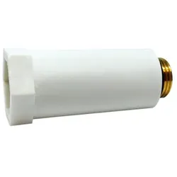 USH Baustopfen 025017 1/2", weiss, Messinggewinde